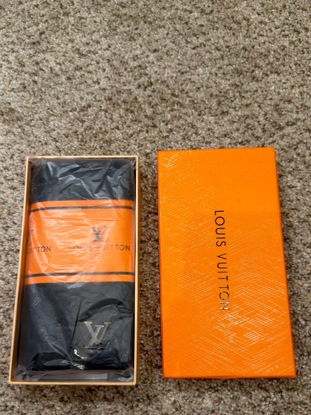 Louis Vuitton Black Dress Socks with Logo